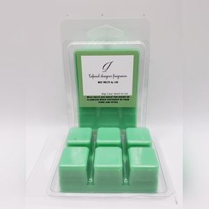 Wax melts infused with designer fragance.